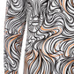 Lines of Expression Print Long Sleeve Shirt for Men