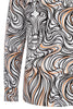 Lines of Expression Print Long Sleeve Shirt for Men