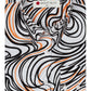 Lines of Expression Print Long Sleeve Shirt for Women