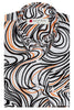 Lines of Expression Print Long Sleeve Shirt for Women