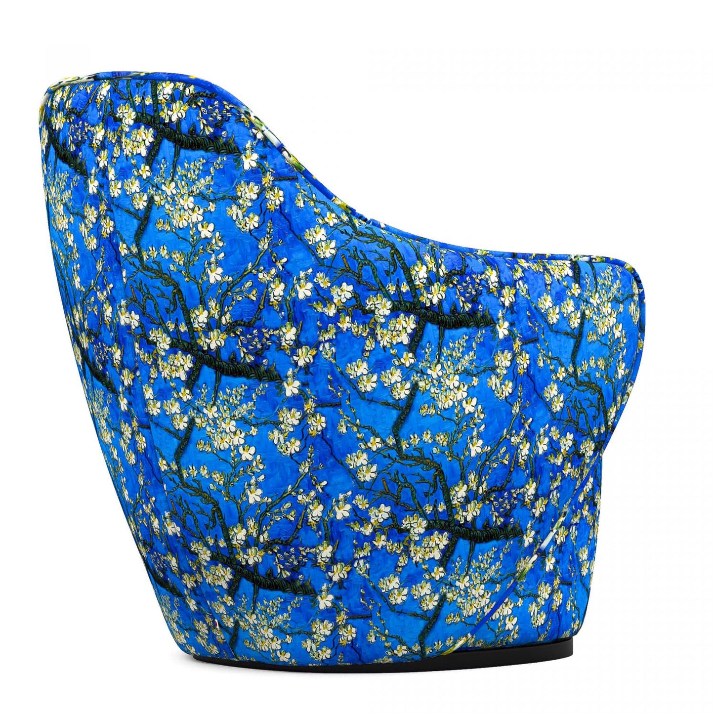 Blue Almond blossom hug armchair