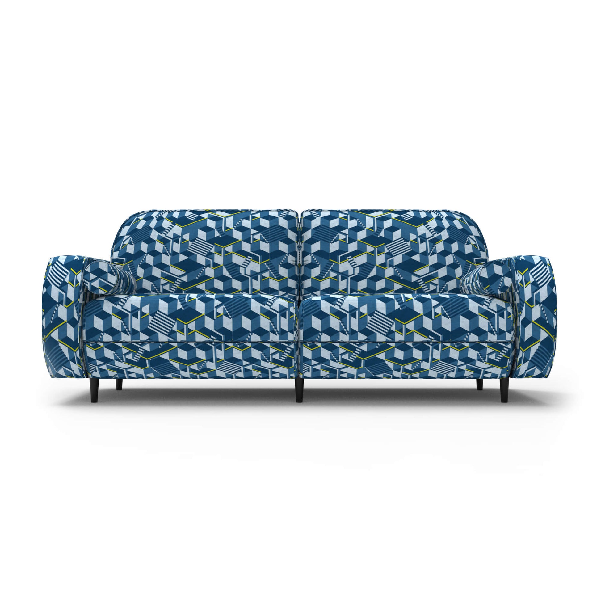 Blue Abstract sofa Wolff Blitz