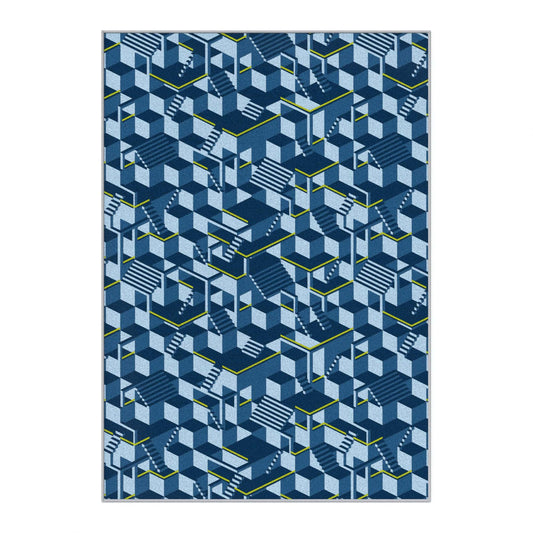 Blue abstract carpet - Wolff Blitz