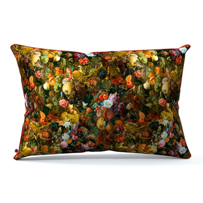 Garland of fruits and flowers pillow 65 x 45 cm