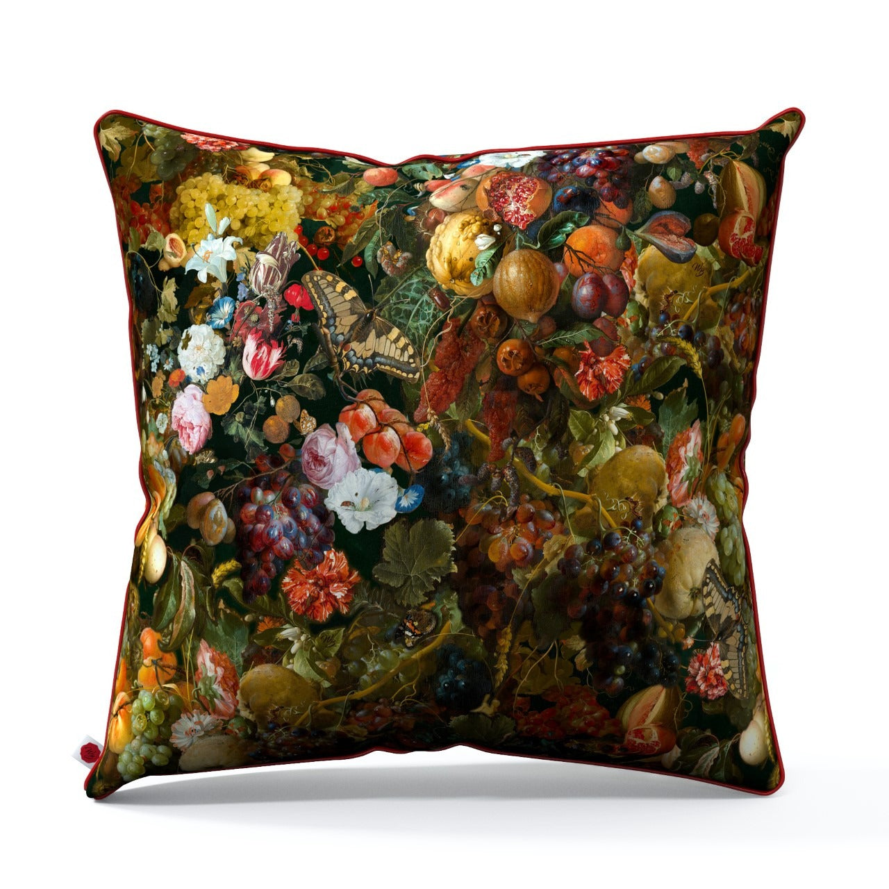 Garland of fruits and flowers pillow 50 x 50 cm