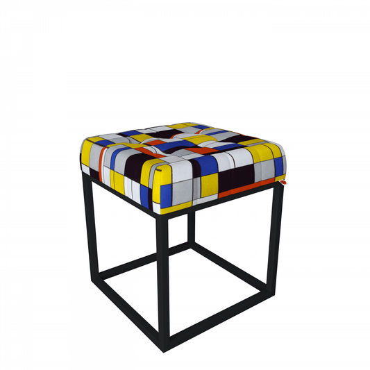 Cube pouf - Mondrian panoramic Wolff Blitz