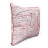 Paris map pillow 