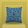 Blue abstract pillow 