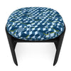 Blue abstract pouf Wolff Blitz