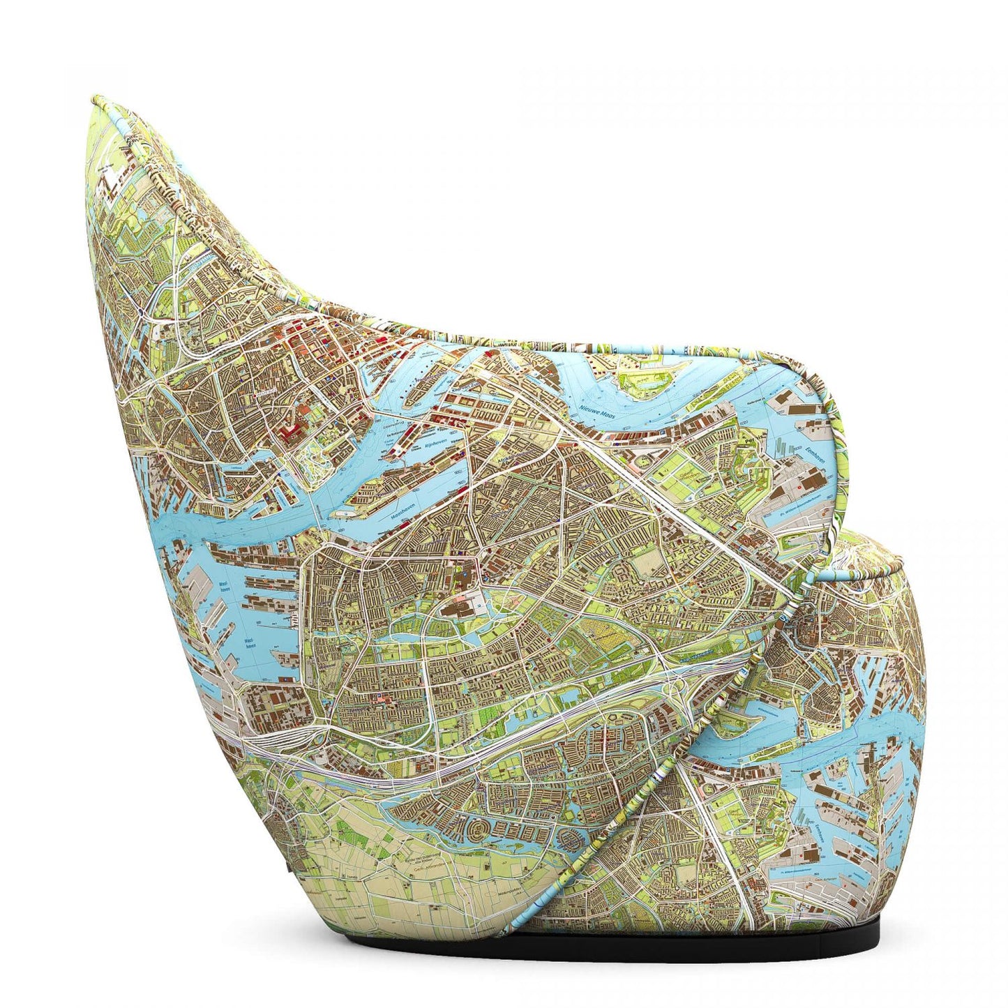 Rotterdam Map hug armchair - Wolff Blitz