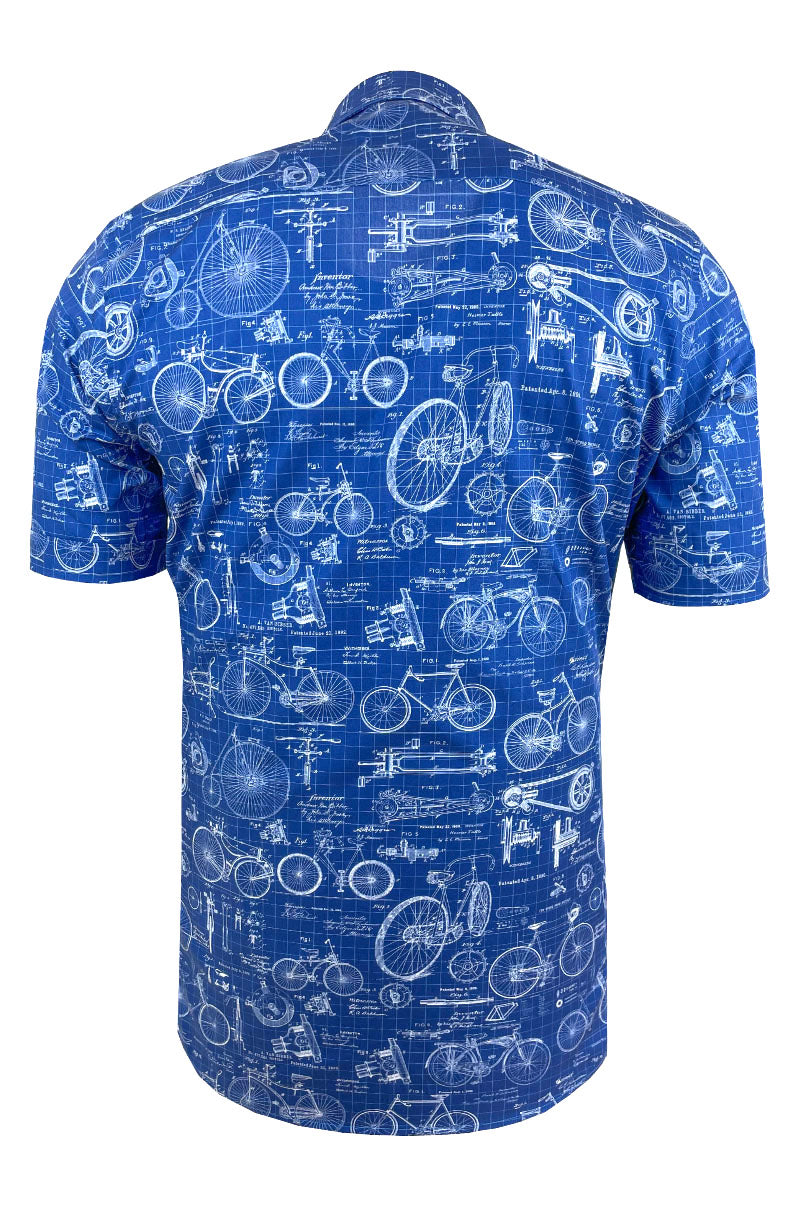 Blue Print Bicycle Short Sleeve