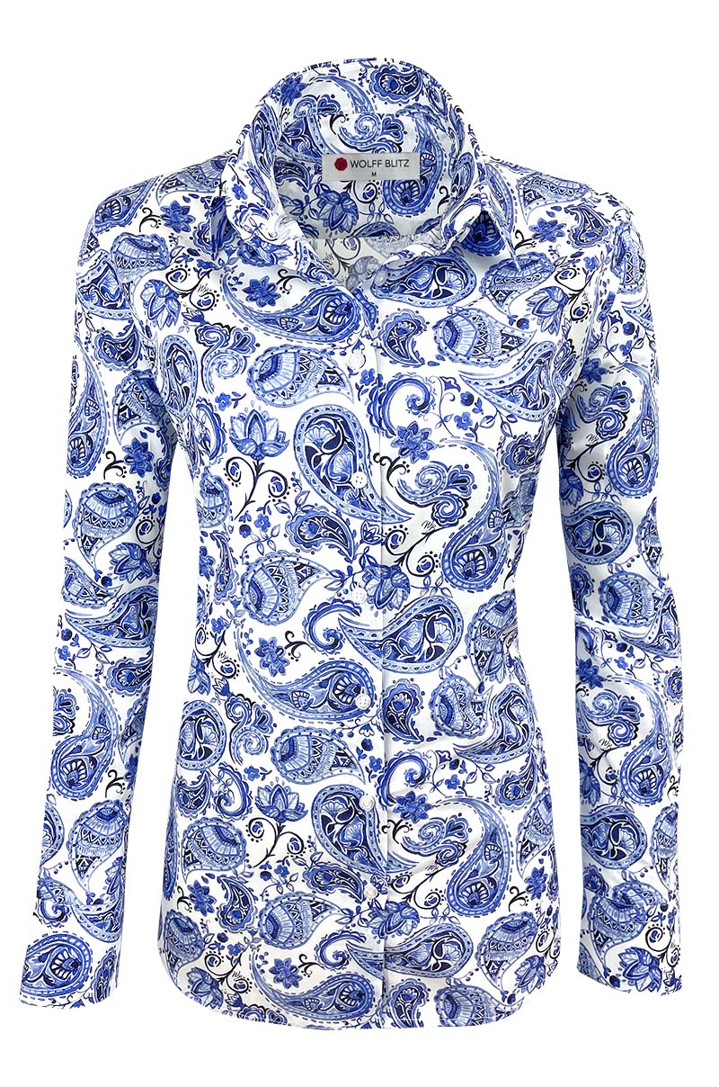 Delft Blue Paisley Ladies