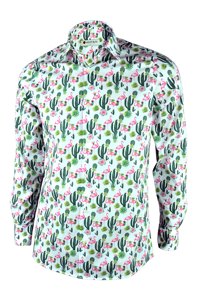 Flamingo Cactus Shirt