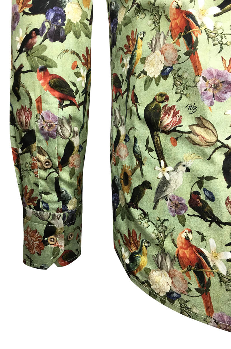 Tropical Birds & Flowers shirts - Wolff Blitz